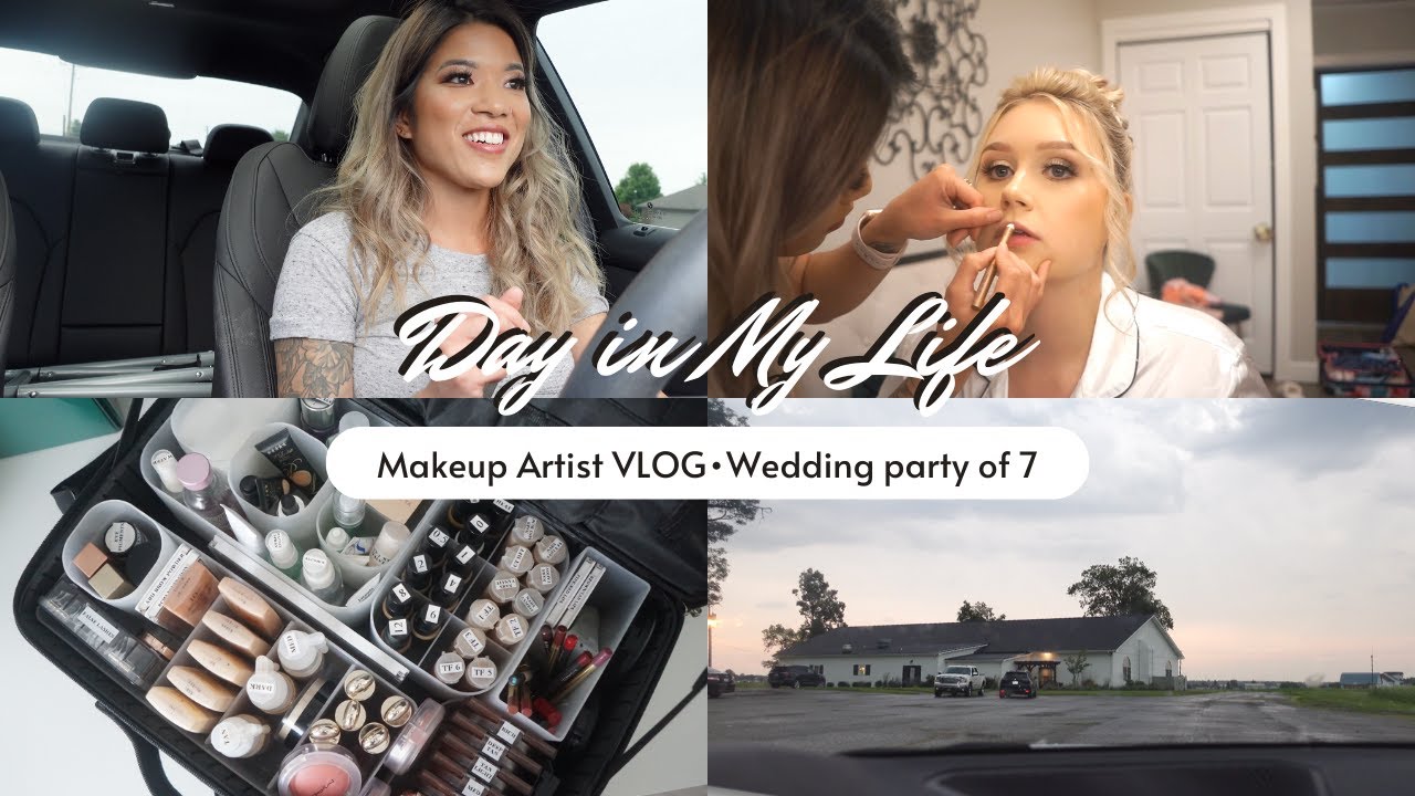 MUA VLOG: 7 Person Bridal Party!