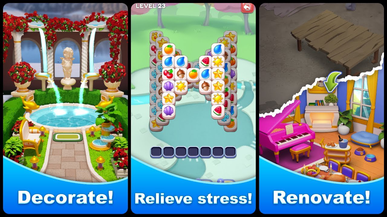 Tile Match Story- Merge Puzzle (Gameplay Android)