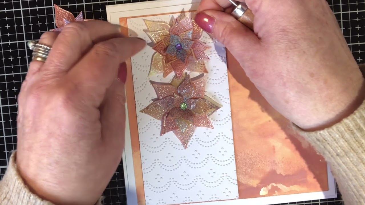 How to create the Stunning smooshed vellum technic
