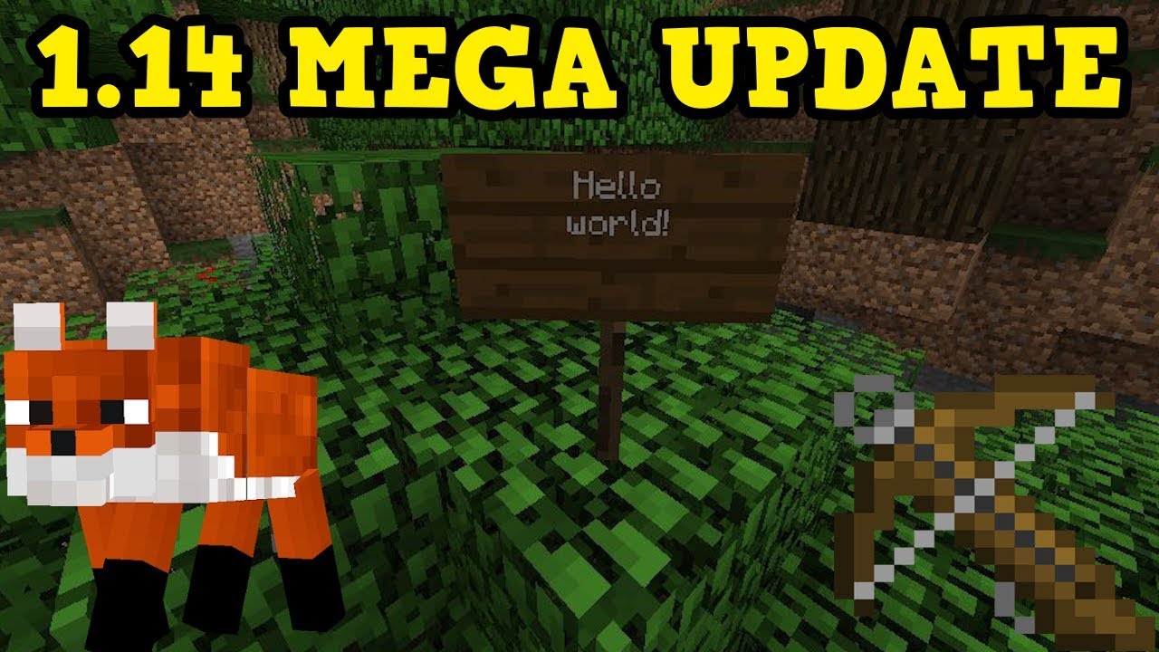 Minecraft 1.14 Newest Features - MEGA UPDATE CONFIRMED