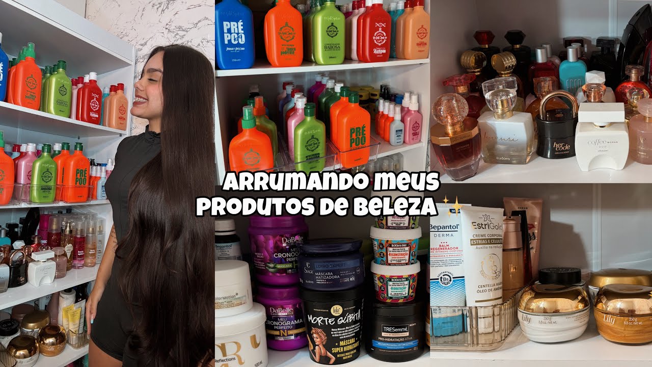 ARRUMANDO MEUS PRODUTOS DE BELEZA + TOUR 🩷💆🏻‍♀️✨| #explorar #tourpelomundo