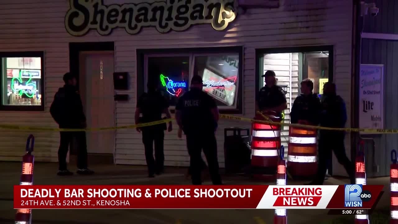 Suspect in custody after deadly Kenosha bar shooting, police shootout