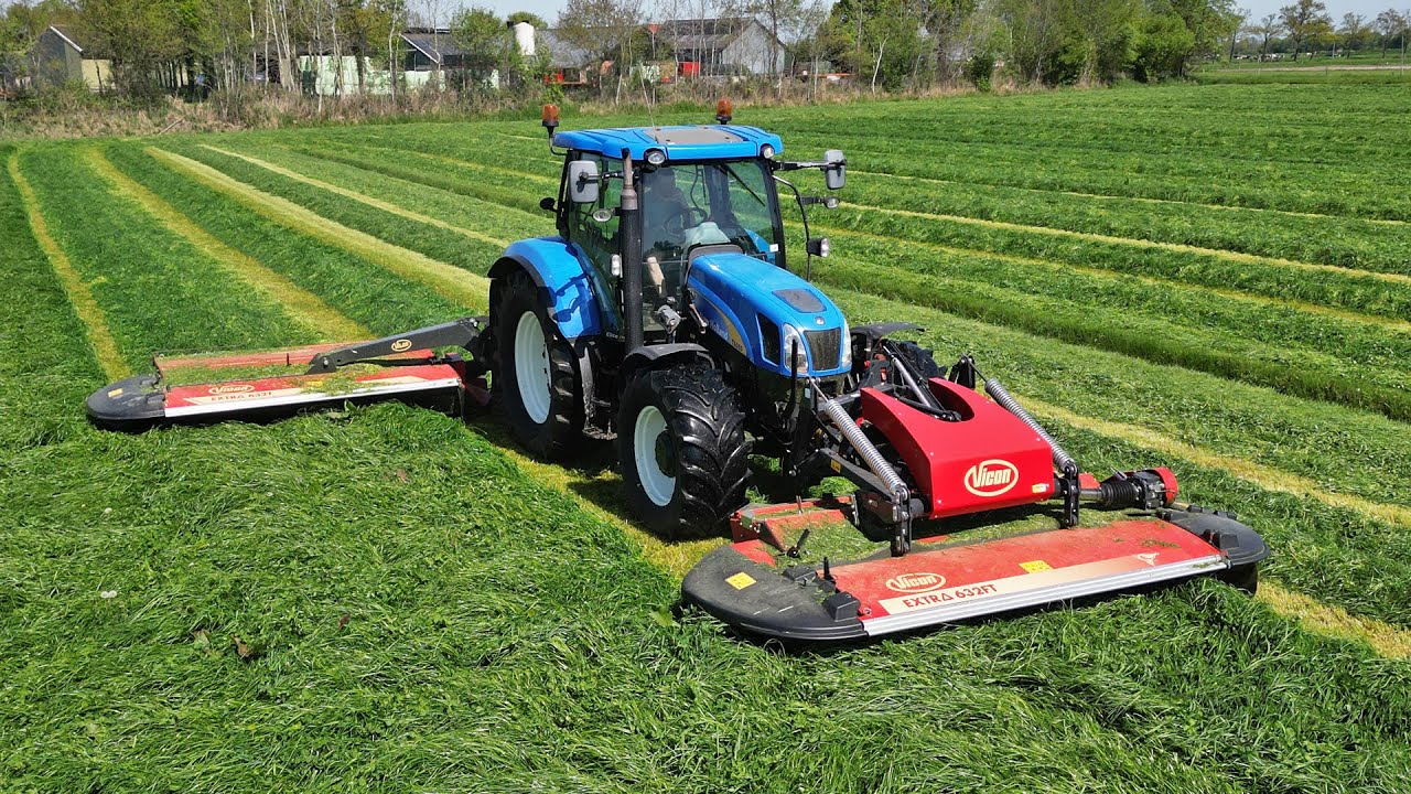 Mowing Grass | New Holland T6050 + Vicon | Rijk van Engelen | 2025