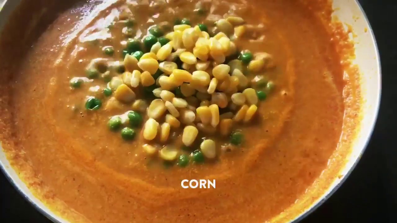 How to make Green Peas & Sweet Corn Curry / Side dish for Roti / Chapathi - Vegetarian Recipes