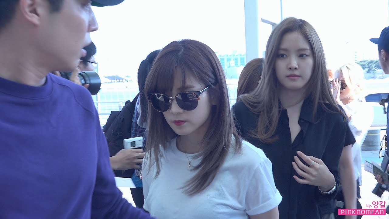 150828 에이핑크 (초롱,나은) 인천공항 출국 직캠 by앙칼