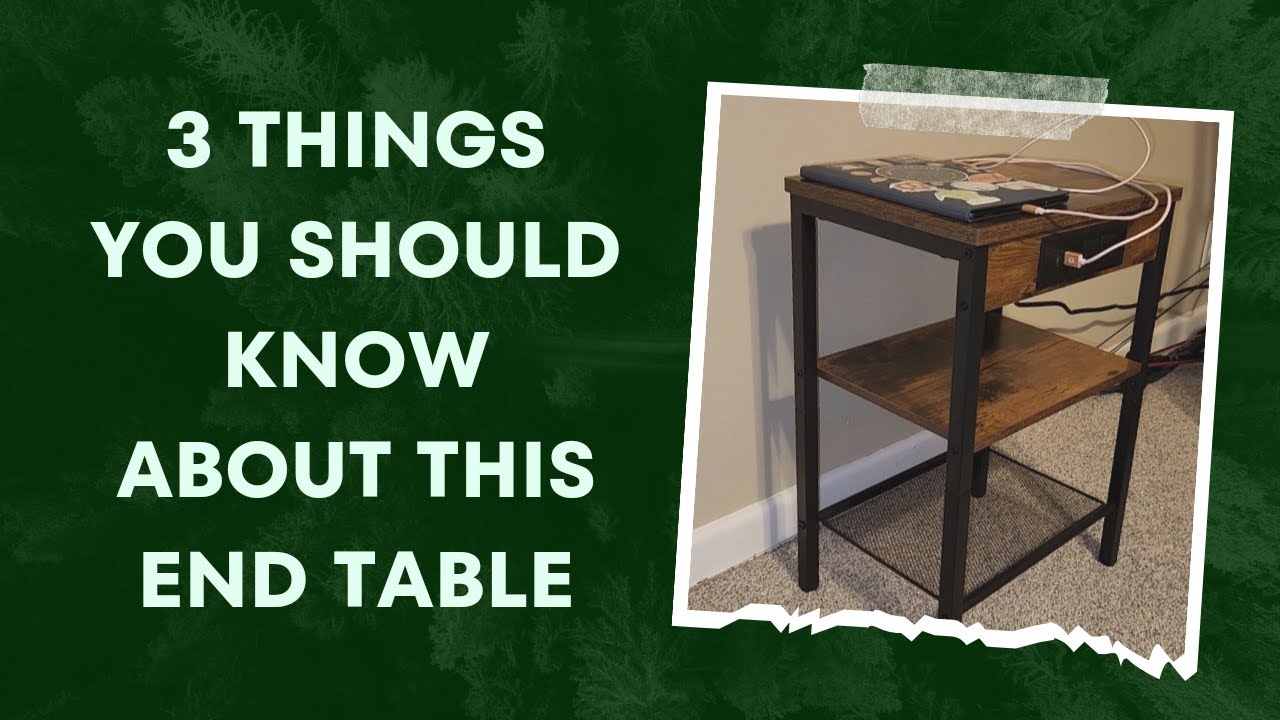 HOOBRO End Table with Charging Station and USB Ports | Amazon End Table