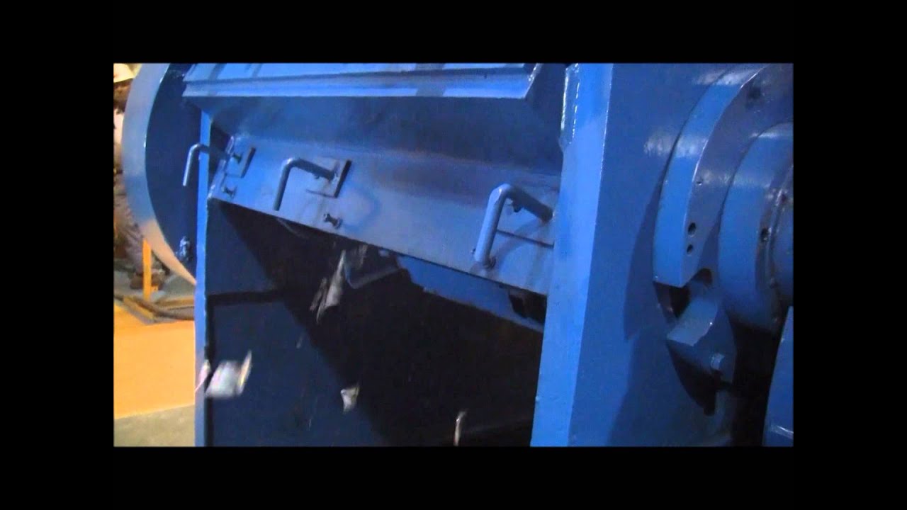 Eldan Rasper Model R1200 Shredder - Aluminum, Tire and Wire Shredding Demo