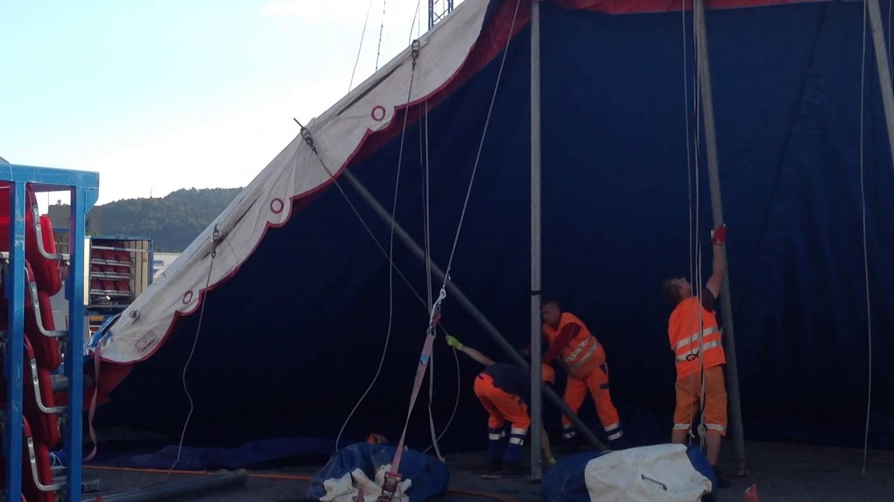 Circus KNIE montage Bern 2014 (2)