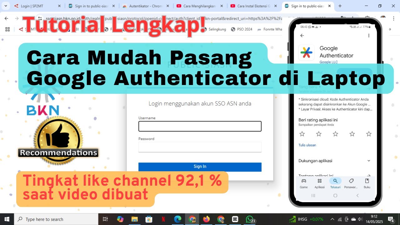 Cara download Google Authenticator di laptop