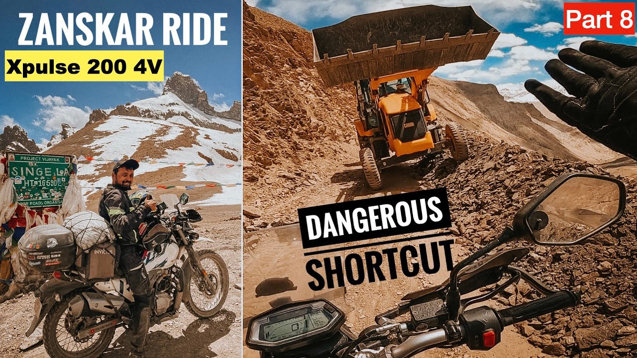 LIFE KA BIGGEST RISK - DEATH ROAD OF ZANSKAR | PADUM TO LEH VIA RISKY SHORTCUT ON XPULSE 200 4V