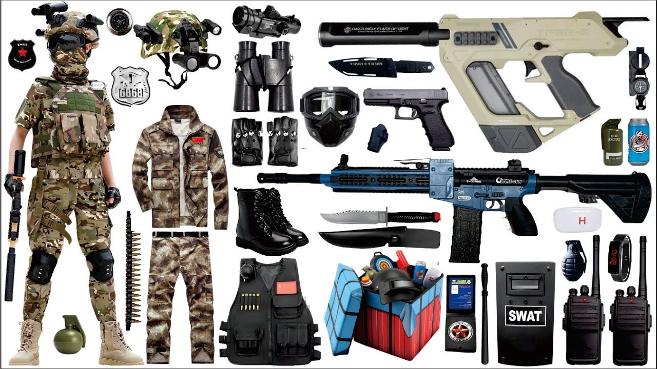 Unboxing and review, cool toys - Thunderbolt, carbine, wearable equipment#toys#unboxing #airsoft #c4