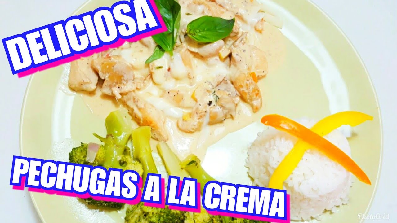 PECHUGAS DE POLLO EN SALSA DE CREMA
