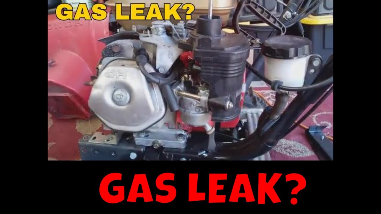 How To Repair GAS LEAK On A Honda Snowblower.