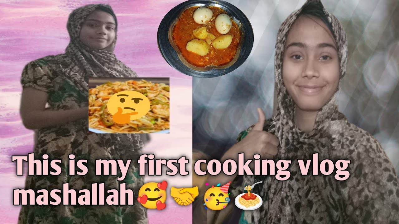 This is my first cooking vlog mashallah🥰🤝🥳🍝