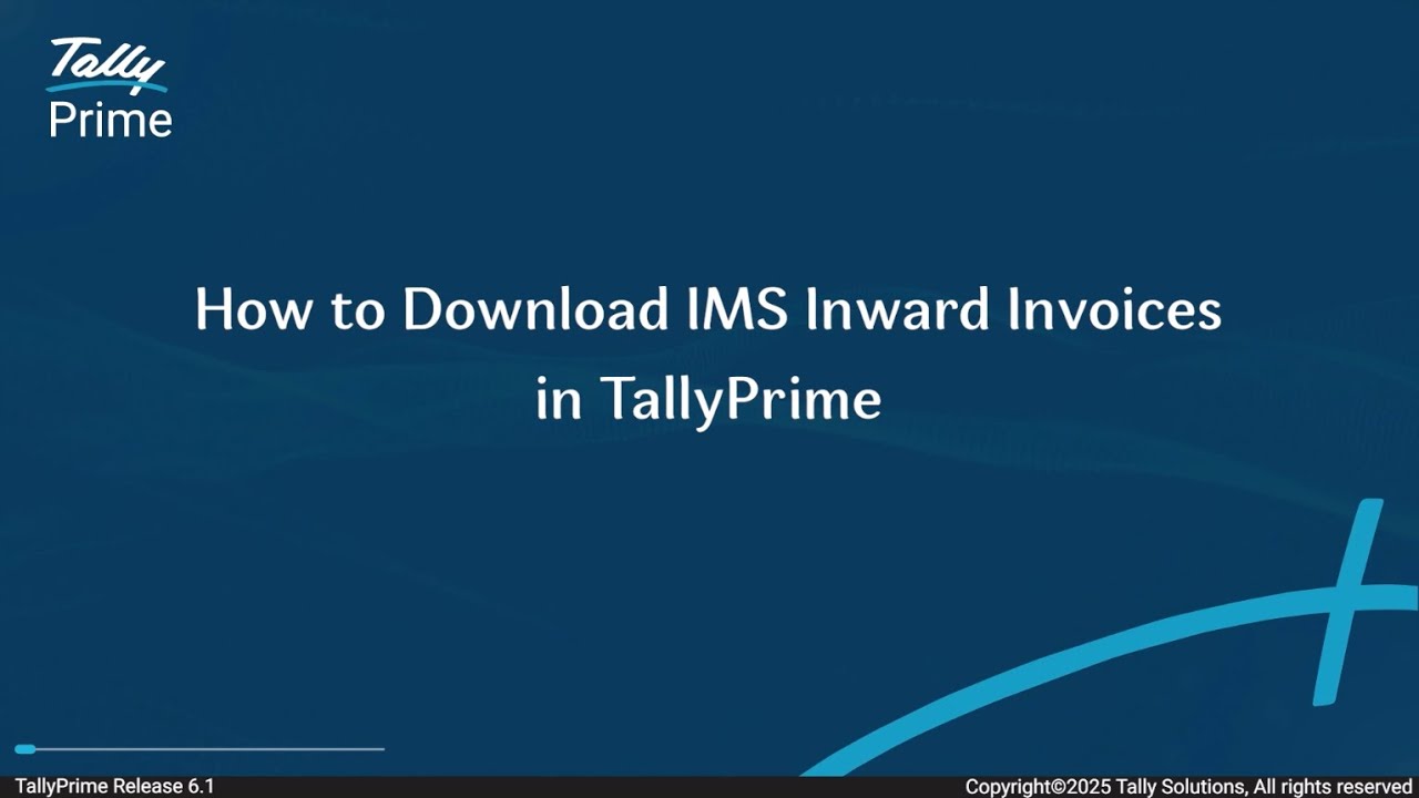 How to Download IMS Inward Invoices in TallyPrime | TallyHelp