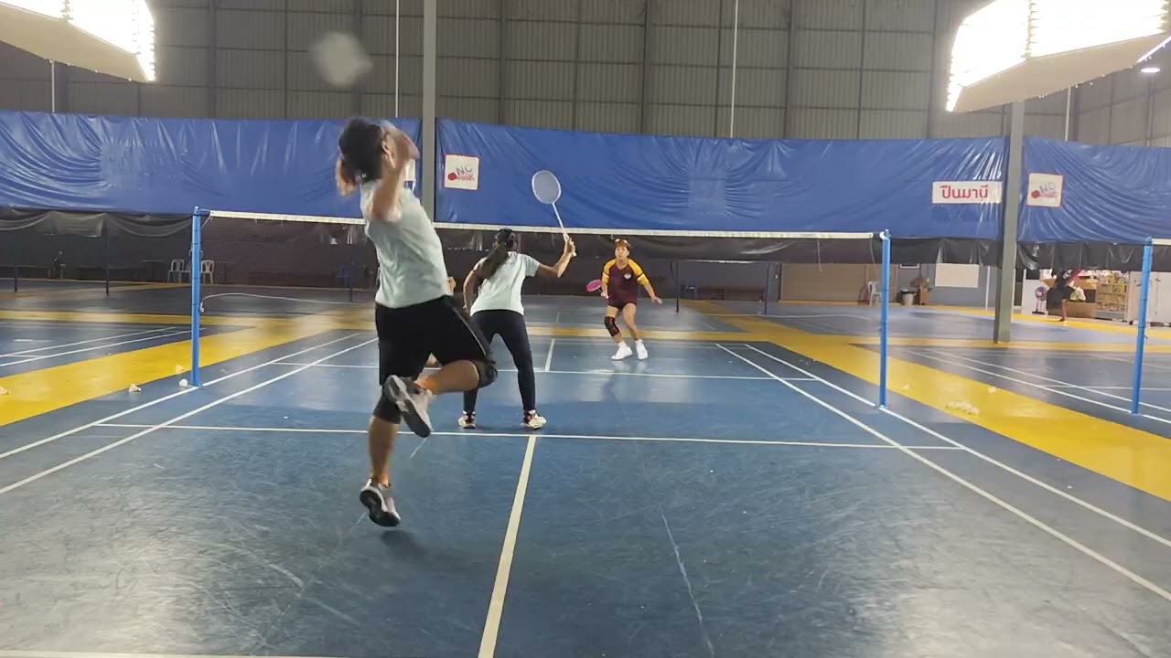 20260307 ตูน + แคท  VS อามมี่ + กิต ที่สนาม NC Court พิษณุโลก ขอบคุณที่มาตีด้วยกันนะครับ