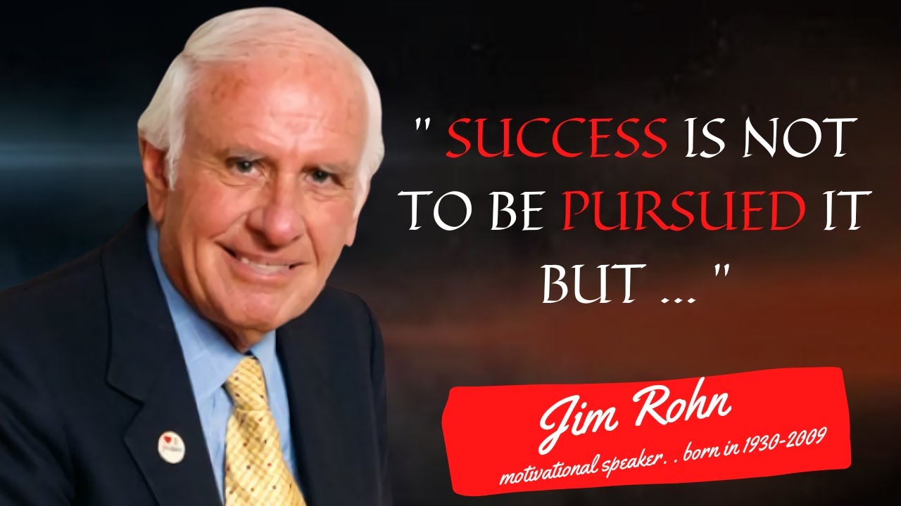 Motivational man Jim Rohn who became a millionaire at the age 30 and broke at the age 33