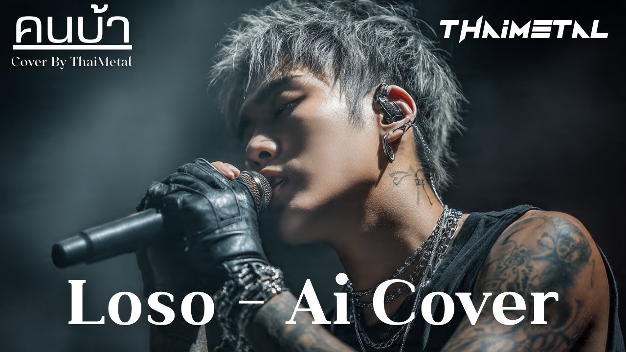 คนบ้า – Loso | AI Cover By ThaiMetal | PopRock Ballad Version