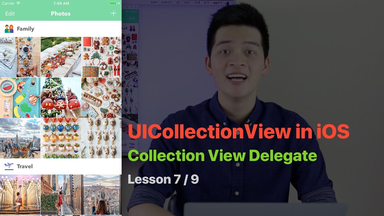 UICollectionView Pt 7: IMPLEMENT UICOLLECTIONVIEWDELEGATE
