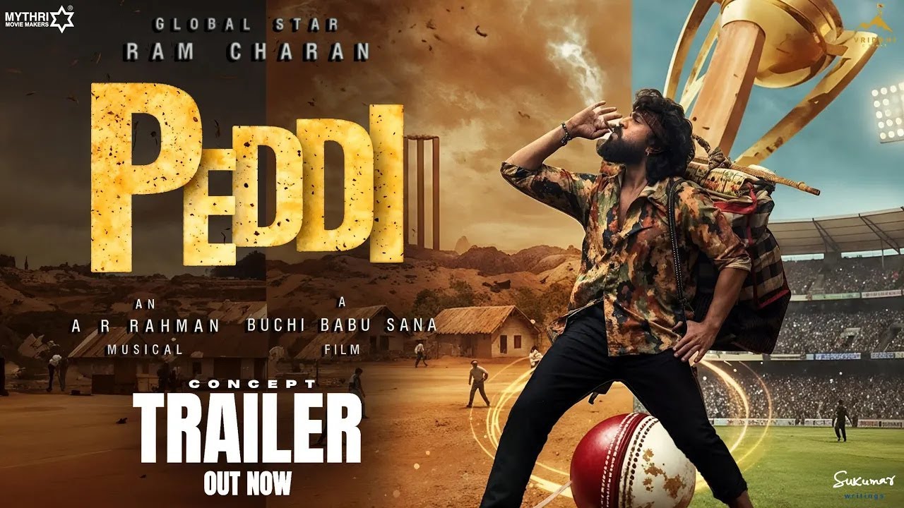 PEDDI | Trailer (Hindi) Concept | Ram Charan | Janhvi | Buchi Babu | AR Rahman | Mohit | 2025