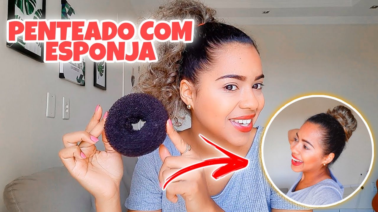 COMO FAZER PENTEADO COM ESPONJA? COMO RESOLVER O FRIZZ NO CABELO | ARRUMANDO EM 10 MINUTOS