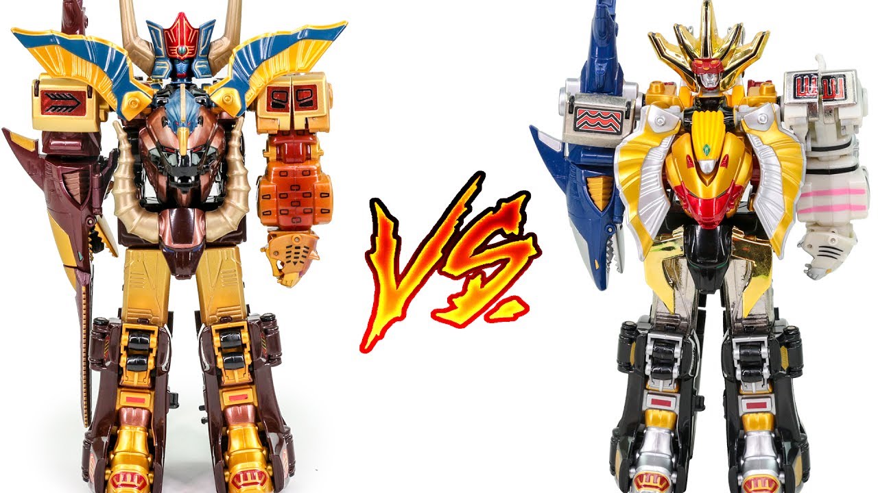PowerRangers GaoRanger DX GaoGod VS DX GaoKing WildForce Animus MegaZord Jungle Beast Transformation