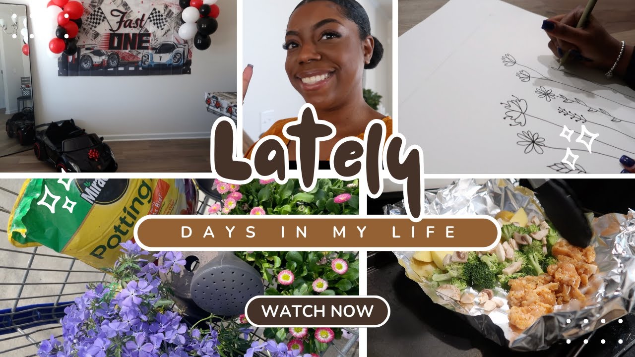 ♡︎ Lowkey Hobby Vlog! + Jahmir's 1st Bday recap | gardening newbie, cooking, DIY projects + more