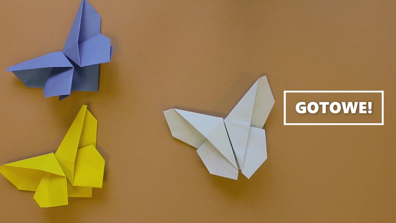 Papierowe szaleństwa - motyle origami