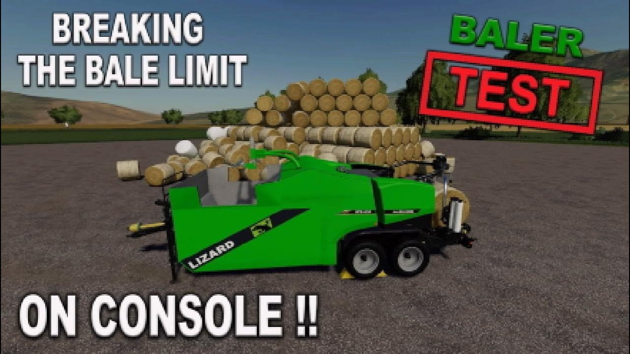BREAKING THE BALE LIMIT ON CONSOLE!! BALER TEST | Farming Simulator 19 | FS19.