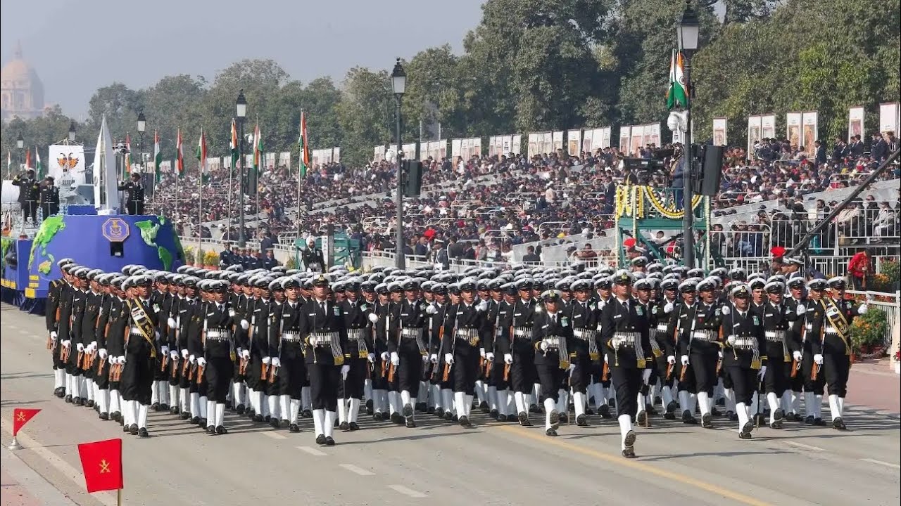 Лучший марширующий контингент 🔥🇮🇳 | Контингент ВМС Индии | Парад в честь Дня Республики 2026 | Ви...