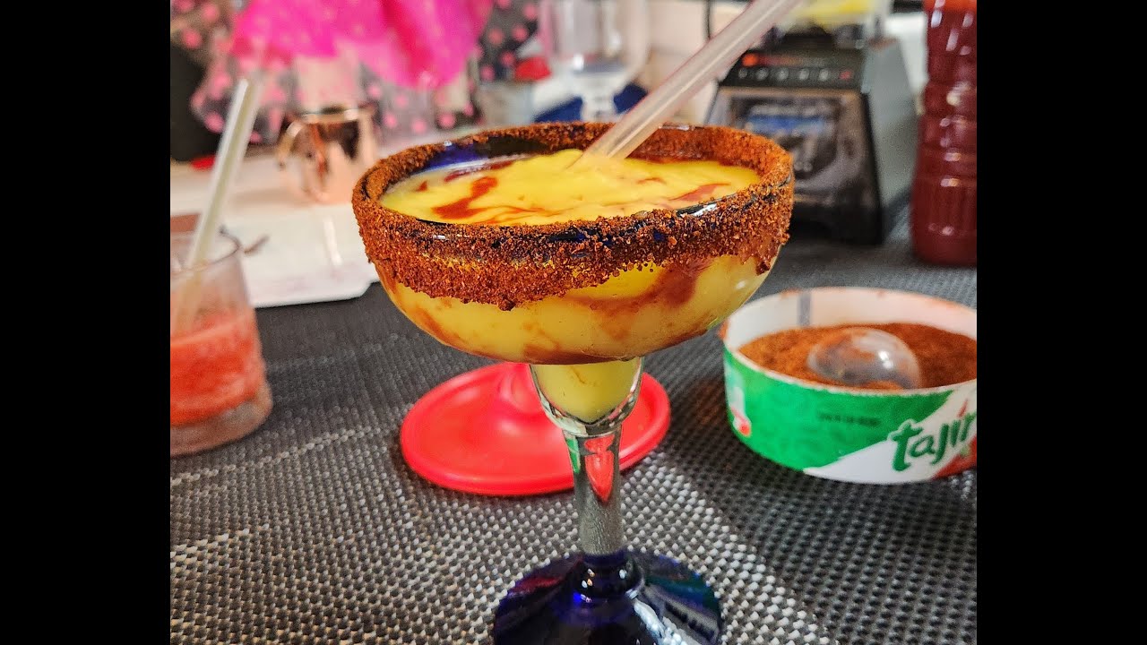 How to Mango CHAMOY Margarita Episode 2 Series Tajin @EugeneskitchenbarNGril Easy Recipe