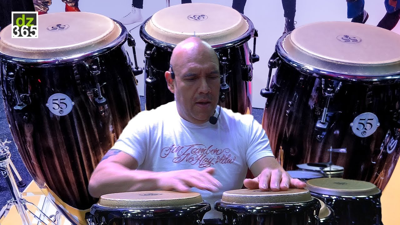 Fausto Cuevas plays the LP 55th Anniversary Congas and Bongos