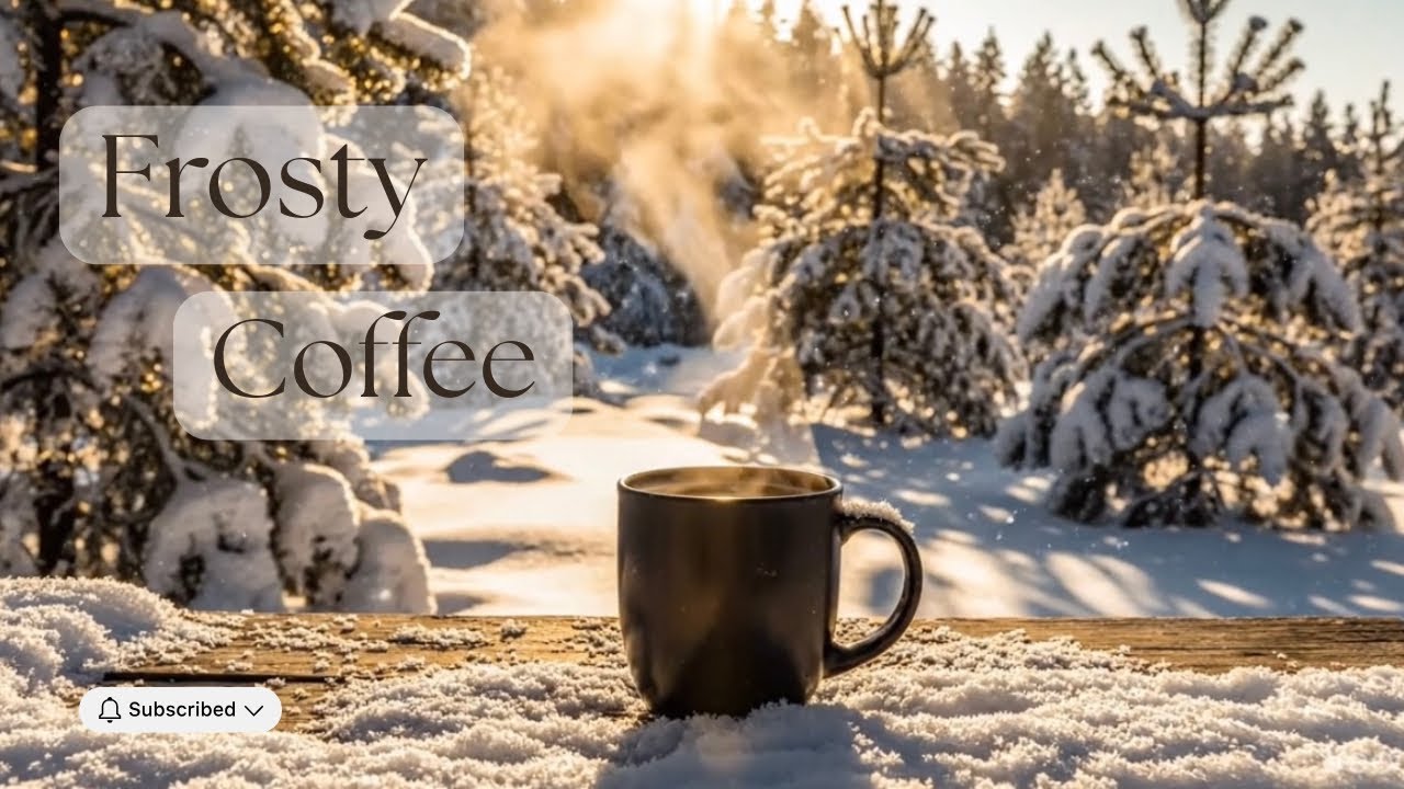 Cozy & Relaxing Music for a Peaceful Day | Snowy Winter Coffee ☕️