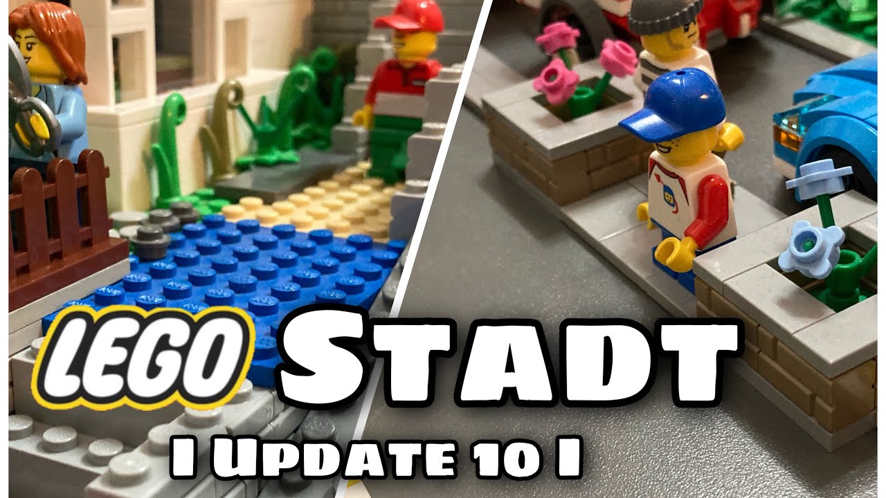 Lego Stadt Update 10 I Das Wohnviertel I Strassen&uuml;bergang f&uuml;r die Altstadt