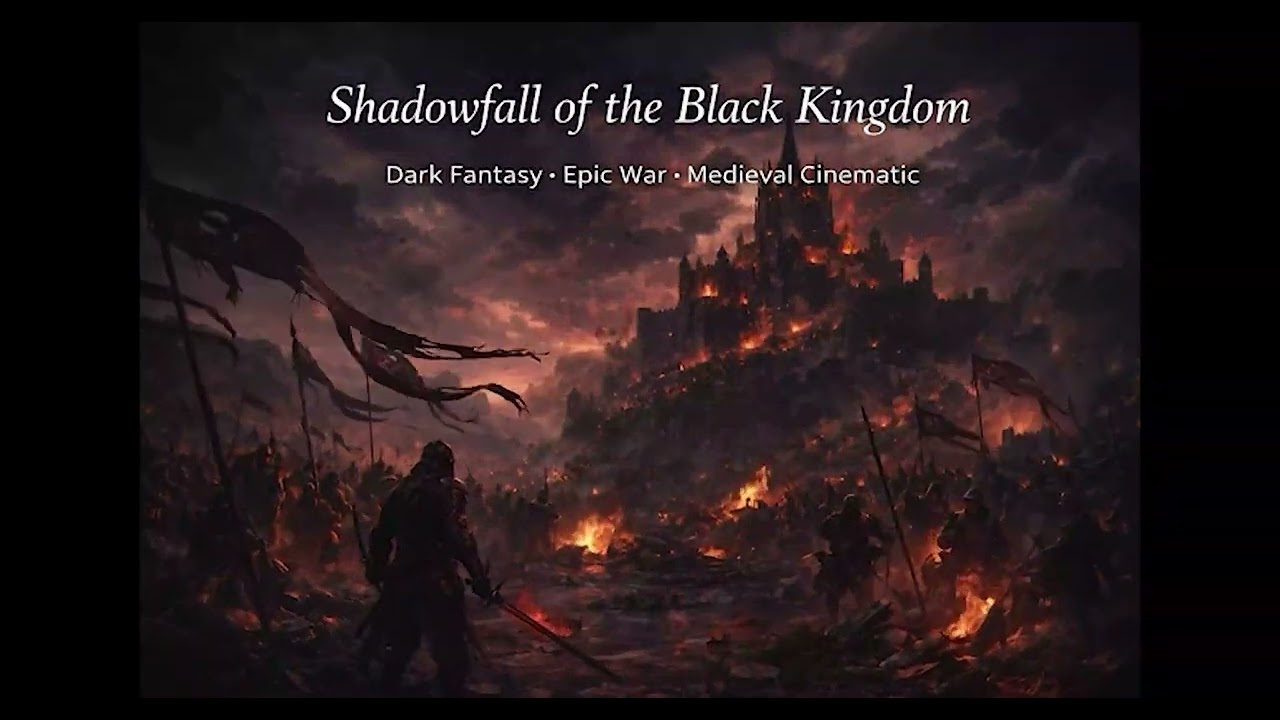 🩸🌑 Shadowfall of the Black Kingdom — Dark Fantasy · Epic War · Medieval Cinematic