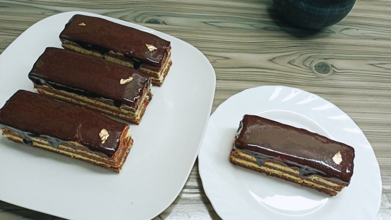 أسهل ڨطو تنجم تعملها والنتيجة ولا أروع tranche gâteau goût chocolat