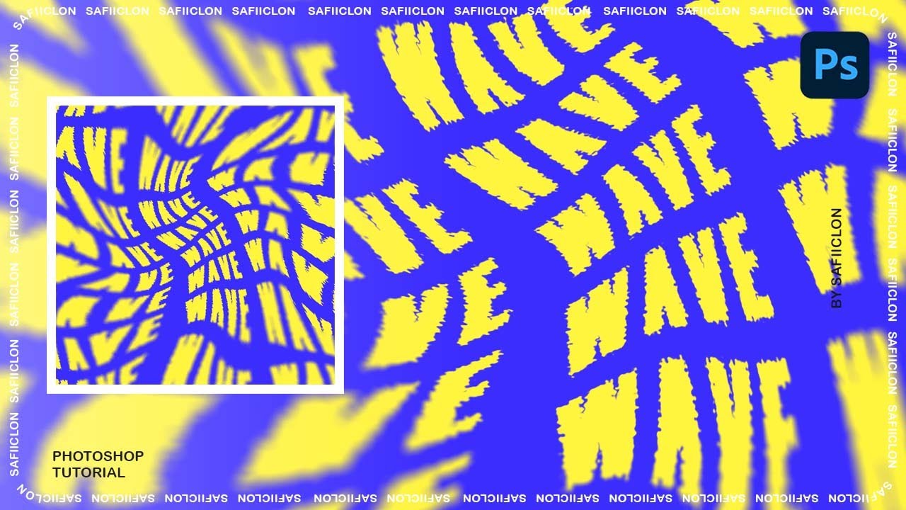 [ Text Effect ] How To Create Wave Blur Text Effect -  in Photoshop