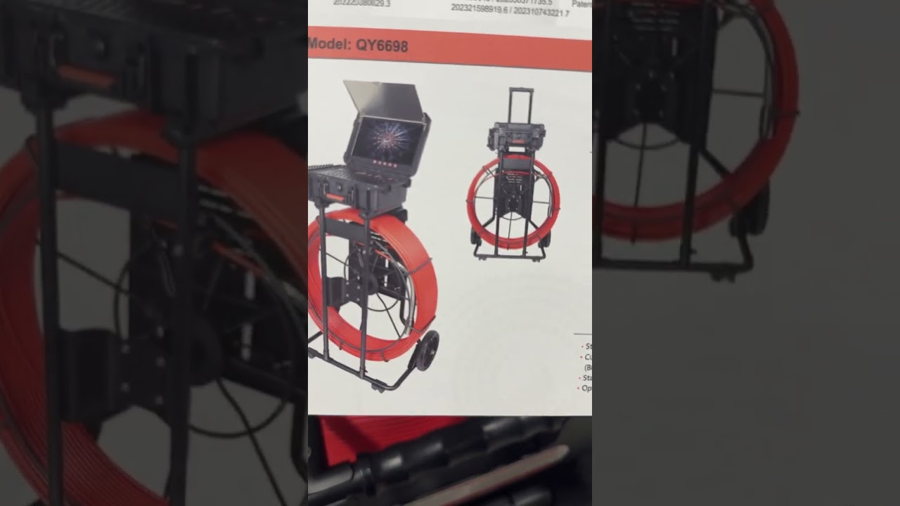 New dual reel Qyteco sewer camera review dual