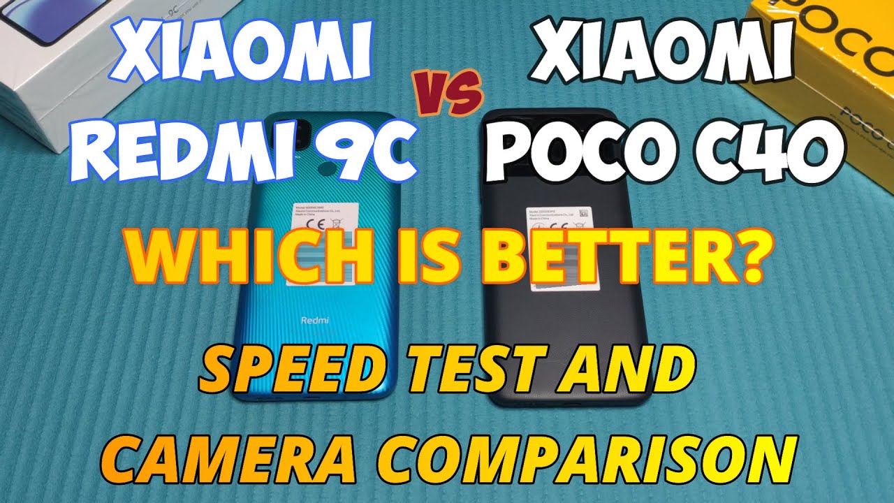 Xiaomi Redmi 9C vs Xiaomi POCO C40 (Speed Test and Camera Comparison)