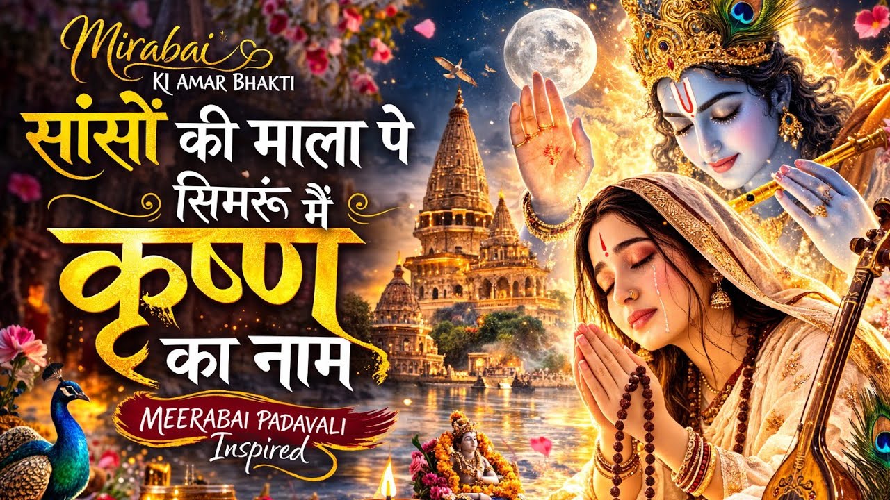 साँसों की माला पे सिमरूँ मैं कृष्ण का नाम | Mirabai Bhajan | Heart Touching Krishna Bhakti Song 2026