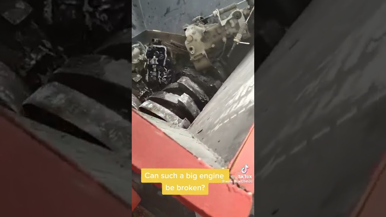 Engine Dropped in Grinder