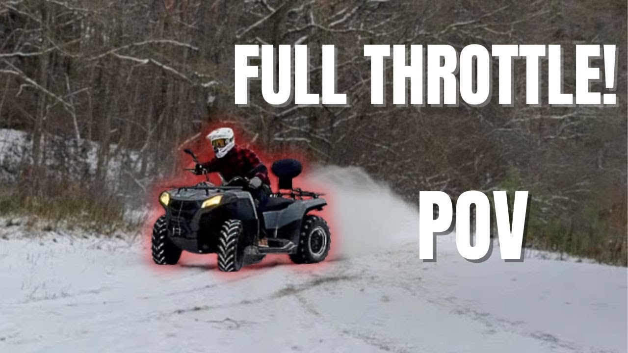 Ripping GOES Terrox 500L On Snowy Forest Trails  | FULL THROTTLE POV