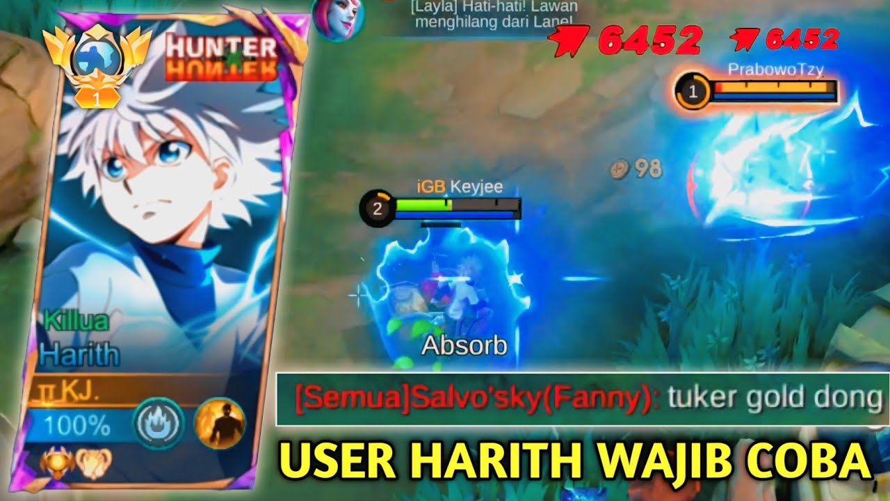 KETIKA TOP GLOBAL HARITH FOKUS BUAT BANTAI MIYA! MUSUH AUTO MINTA TUKER GOLD! - MLBB