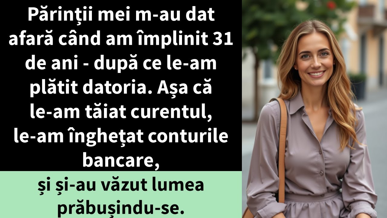 Părinții mei m-au dat afară când am împlinit 31 de ani - după ce le-am plătit datoria.