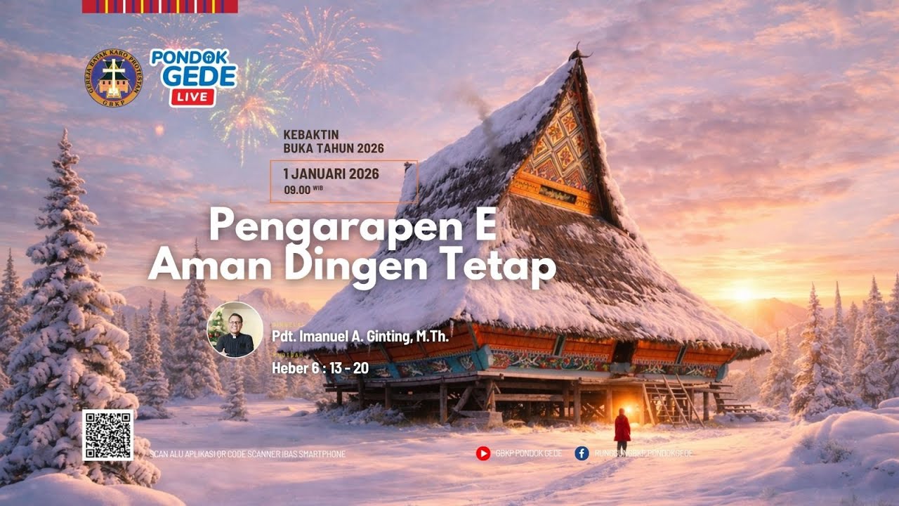Kebaktian Minggu Kenca Tahun Baru | GBKP Runggun Pondok Gede | Minggu, 04 Januari 2026