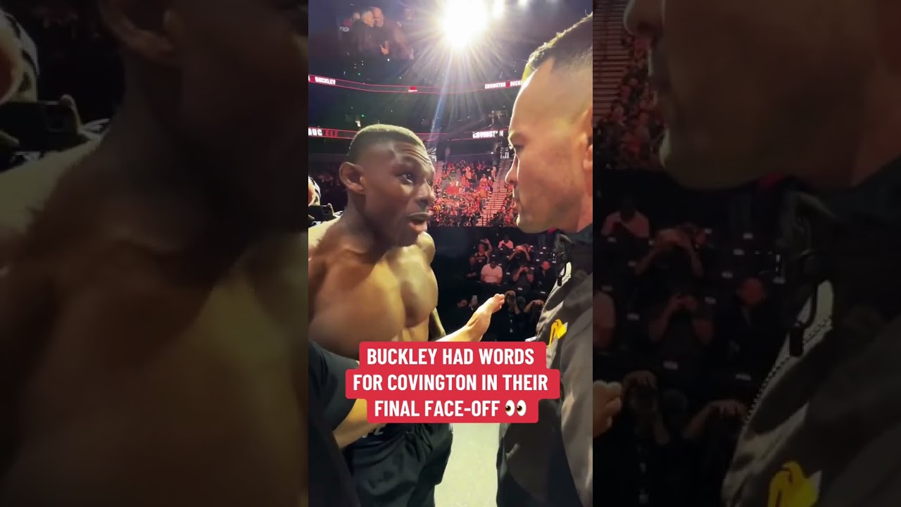 Buckley had words for Covington 👀 (via Dana White)