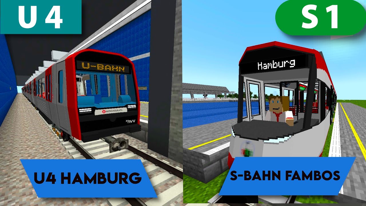 Minecraft Züge bauen & Hamburgs U4 Update | Blockstorm