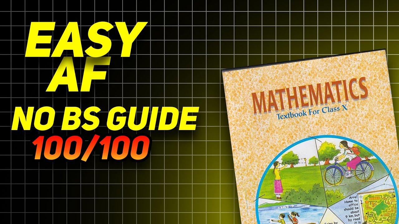 NO BS GUIDE FOR MATHS 100/100 IN 7 DAYS ! CLASS 10