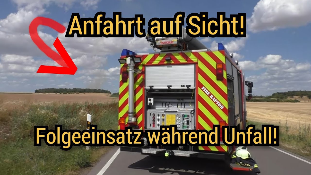 🚨Vom Unfall zum Brand auf Sicht! - Verkehrsunfall und B&ouml;schungsbrand bei Niemberg bei (Petersberg)