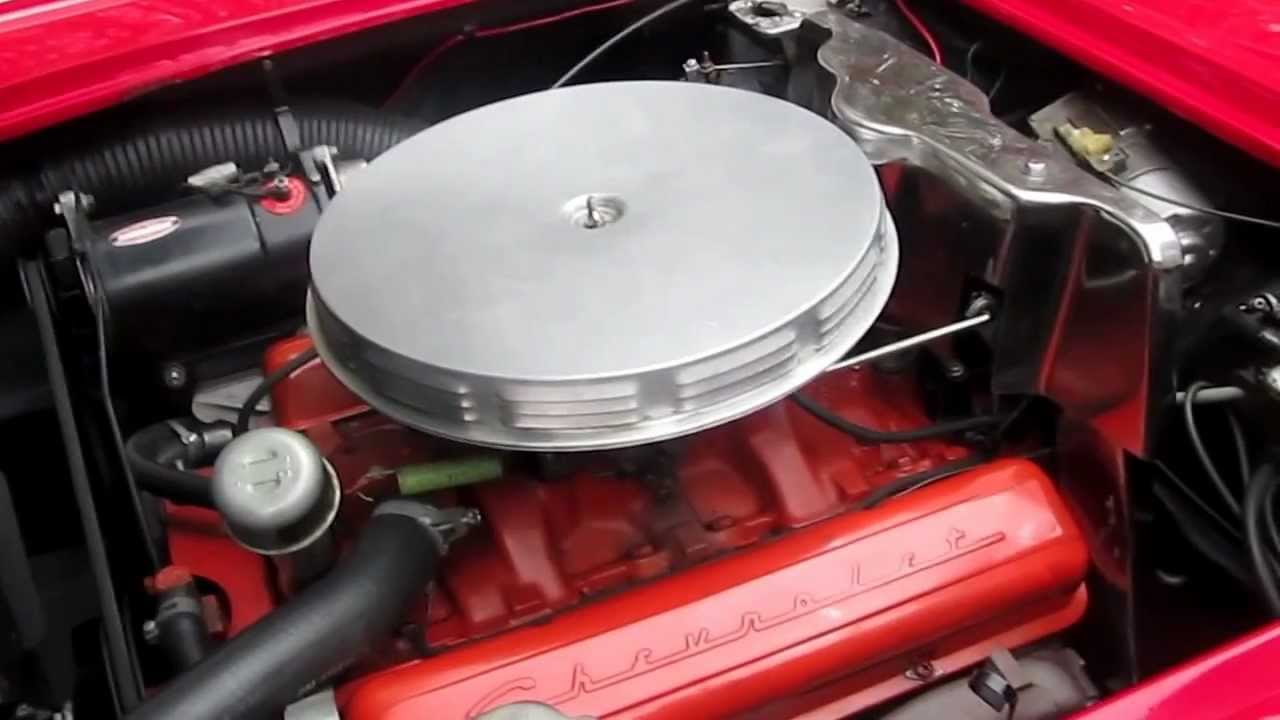 1961 Red Corvette, two tops